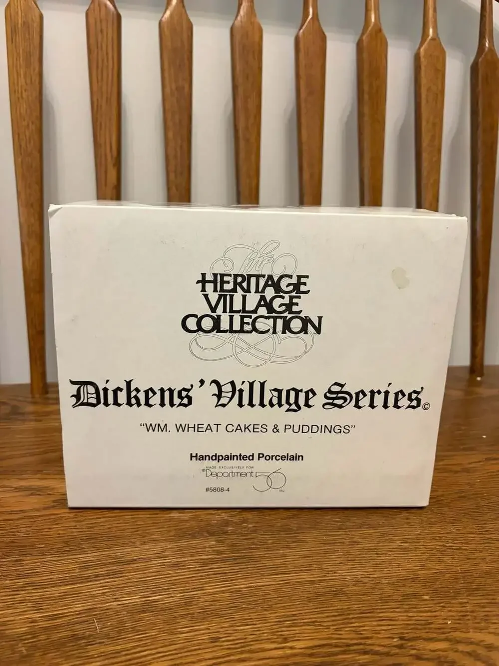 Department 56 Dickens Village Wm. Wheat Cakes & Puddings #5808-4